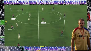 Barcelonas  NEW TACTICS  Under Hansi Flick  Possesion Tactics [upl. by Annairb]