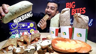 Subway vs Faasos Wraps  American Sausage Wrap Cheese Chicken Wrap Turkey Subway Wrap etc MUKBANG [upl. by Butterfield]