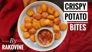 Crispy Potato bites  Very Easy Recipe Pure veg No garlic  By Rakovine [upl. by Padraig]