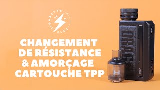 Clearomiseur TPP Pod Tank Voopoo  Changement de résistance et amorçage 💨  Drag 3 [upl. by Myrlene]