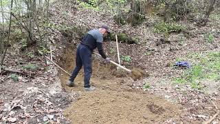 DUGOUT IN THE FOREST from Start to Finish Warm Shelter for Survival in the Wild Woods  ASMR [upl. by Fontana]