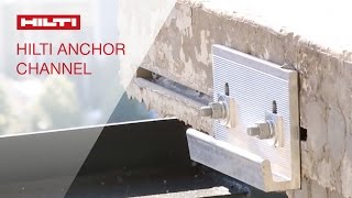 COMPARISON of the Hilti castin anchor channel vs competitive solutions [upl. by Yneffit]