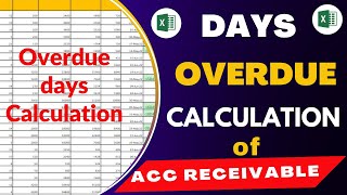 How to over due days calculation in Excel  Days over due Calculation in Excel  learning Center [upl. by Auoy958]