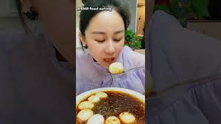 SPICY EGG NOODLES ASMR food eating Muckbang 🔥 spicyfood foodeating viralvideo shorts [upl. by Piggy]