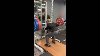 252 lbs  Gripless Barbell Back Squats fitness365D i [upl. by Eltsirhc]