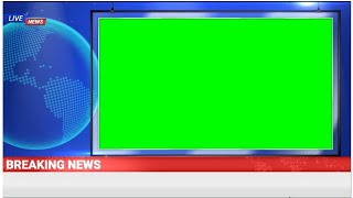 News Breaking Green Screen Background  No Copyright [upl. by Infeld]