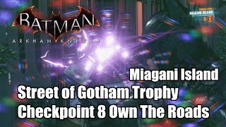 Batman Arkham Knight Own The Roads Checkpoint 8 Miagani Island [upl. by Travus783]