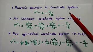 EMF  Poissons Equation amp Laplace Equation in Tamil  EMFT [upl. by Vallie]