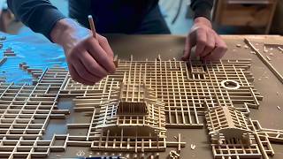 Man Spends 2 YEARS Building Tiny MANSION with 10000 POPSICLE STICKS  by landonsees7739 [upl. by Aryas]