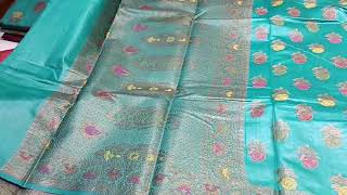 Pure Munga Tussar Benarasi Saree With BP Premium Quality [upl. by Nedry775]