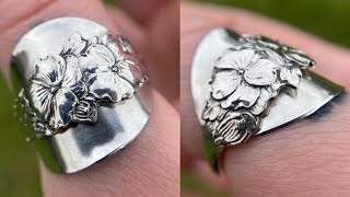 Making A Blossom Spoon Ring [upl. by Christean]