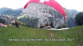 Paragliding Murren Switzerland 2017 [upl. by Aja481]