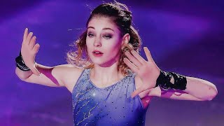 Alena Kostornaia  Runaway AURORA  FIGURE SKATING with Lyrics [upl. by Matthaus]