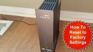 How to Factory Reset ARRIS Surfboard to Default Settings [upl. by Meta302]