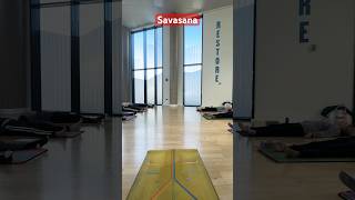 Savasana Final Relaxation after an energetic but calming Sivananda Yoga Class shorts [upl. by Ecinert]