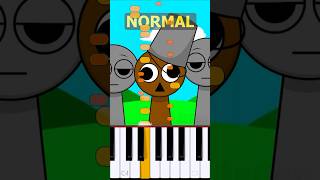 Brud Theme Incredibox Sprunki  Normal Vs Horror on piano [upl. by Azenav]