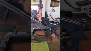 Incline बेंच dumbell press proper formtechniq tention amp work musclePectoralsDeltoidsTriceps [upl. by Aohk]