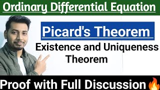 Picards Theorem  Picards Existence and Uniqueness Theorem ODESuccessive ApproximationMsc maths [upl. by Hannaoj]