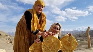 How to Make Fry Bread Village Style  Village Life Afghanistan  Daily Routine worldfoodies [upl. by Marje516]