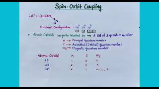 SpinOrbit coupling  മലയാളം kpscchemical examiners laboratory scientific officer exam [upl. by Lennahc]