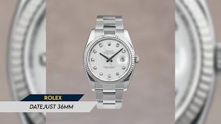 Trying to sell Rolex Datejust 36mm Silver dial Big diamonds Lets go [upl. by Mackey]