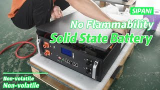 No Flammability Rack mounted Solid State Lithium Battery lfp Lifepo4 Home Energy Storage Battery [upl. by Jarib76]