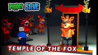 FNAF McFarlane Toys TEMPLE OF THE FOX amp SAMURAI FOXY Stop Motion Construction Set Unboxing [upl. by Ham]