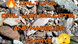 Daltons Civil War Bullets and Marbles Oh My Arrowhead Hunting Missouri [upl. by Neral]