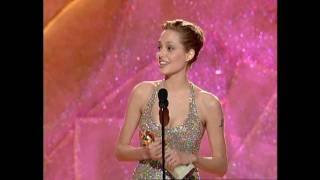 Angelina Jolie Wins Best Actress In A MiniSeries  Golden Globes 1999 [upl. by Cello428]