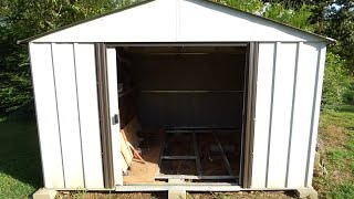 Arrow 8x10 Metal Storage Shed Update After 4 Years [upl. by Garv]