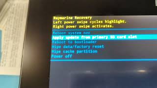 Raymarine Axiom Recovery Menu  Bootloader [upl. by Aiden]