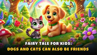 Fairy Tale for kids Dogs and cats can also be friends  Childrens Farm [upl. by Arehc]