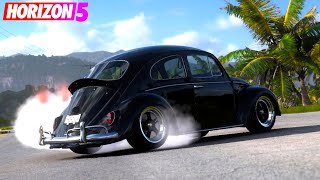 Forza Horizon 5  Fusca VTEC dando pau em Gringo no Online [upl. by Baptista]