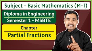 Partial Fractions  05  Improper Fraction  Basic Mathematics  First Year Diploma [upl. by Ventre]