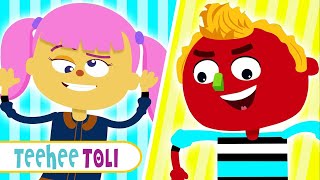 Head Shoulders Knees amp Toes  सर कंधे घुटने per  Hindi Nursery Rhymes for Kids by Teehee Toli [upl. by Palumbo882]