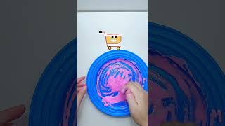 Ternyata gini cara bikin slime clay slimevideo shorts [upl. by Assirral590]