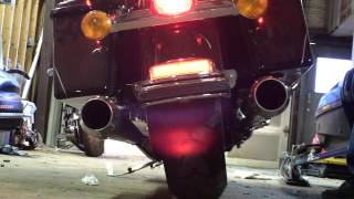 Bassani Exhaust on 2012 Electra Glide [upl. by Yrelav]