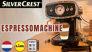 ESPRESSOMACHINE SilverCrest SEM 1100 DUTCH NEDERLANDS LIDL [upl. by Eynaffit204]