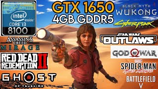 GTX 1650  I3 8100 amp 16GB Ram  Test In 10 Games In 2024 [upl. by Mitchel]