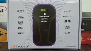 Mediastar MSMINI3030 Dolby HEVC Digital Satellite Receiver l Unboxing Review l Urdu [upl. by Ahsemik]