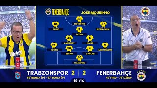 trabzonspor 23 FENERBAHÇE  FB TV GOL ANLARI  3 KASIM 2024 [upl. by Eckblad930]