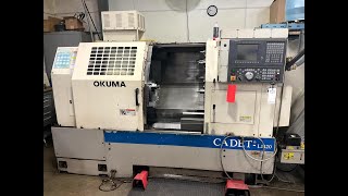 BARGO PRECISION CNC MACHINE SHOP AUCTION LOT 180A  OKUMA CNC LATHE CADET LI420 [upl. by Attekahs]