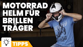 Motorradhelm für Brillenträger  Diese Tipps solltest du beim Kauf beachten [upl. by Florella]