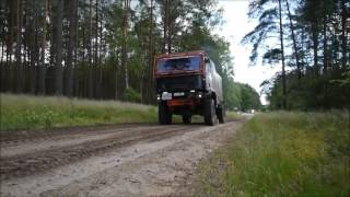 Breslau Rally Poland 2017  Trucks in the forest part 1 by UNIMOGCLUB [upl. by Llewellyn]