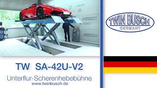 TW SA42UV2  ScherenHebebühne von TWIN BUSCH® [upl. by Innos]