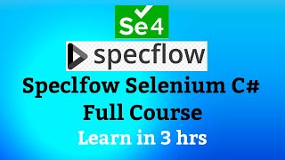 SpecFlow Selenium C Tutorial Full Course 2023  SpecFlow C Tutorial [upl. by Sissy]