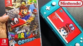 Super Mario Odyssey  Unboxing and Gameplay  Nintendo Switch Lite [upl. by Lourie]