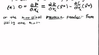 Unconstrained Optimization Lecture Part 4 Profit Maximizing Firm [upl. by Renrut]