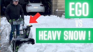 EGO 2 Stage 24quot Snow Blower vs Deep and Heavy Snow [upl. by Adiaroz]