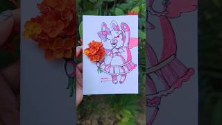 MONOMI GOT FLOWERS 4U 🥰 monomi shorts ytshorts art artwork zhenhina jhaninacreation short [upl. by Chretien]